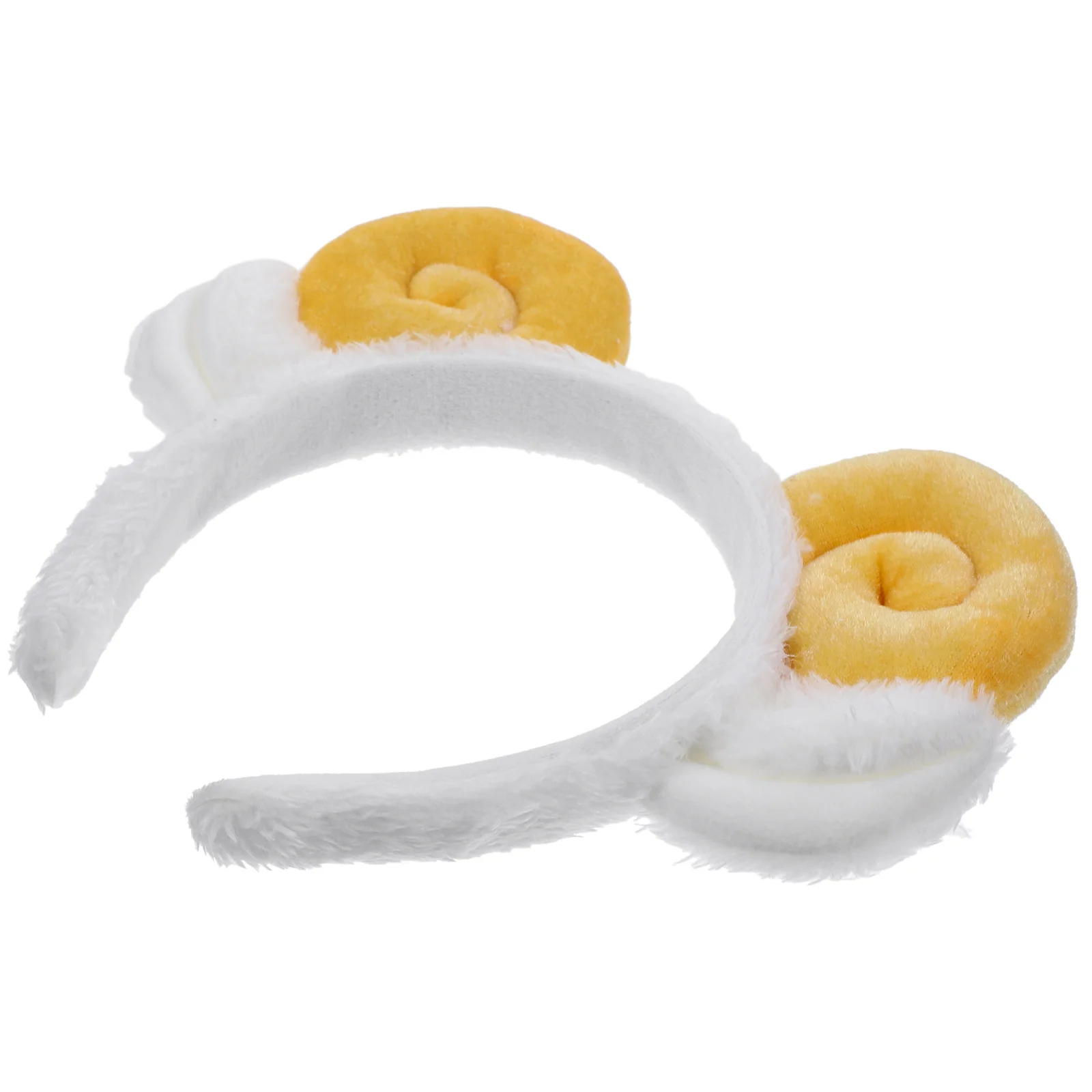 

Horn Headband Fabric Decorative Hair Hoop Elastic One Size Fits Most Facial Spa Makeup Party Accessories