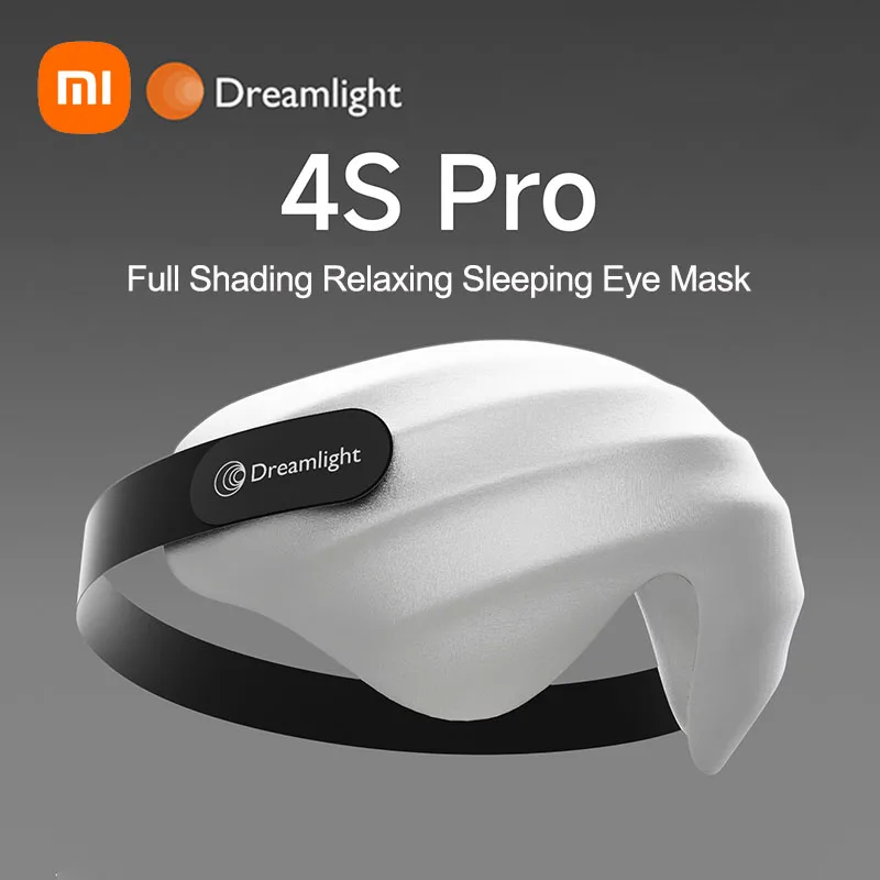 

Dreamlight 4S Pro Generation Расслабляющая маска для глаз с полным затенением Маска для сна Block Out Light для помощи во сне Мягкая маска для глаз из чистого шелка