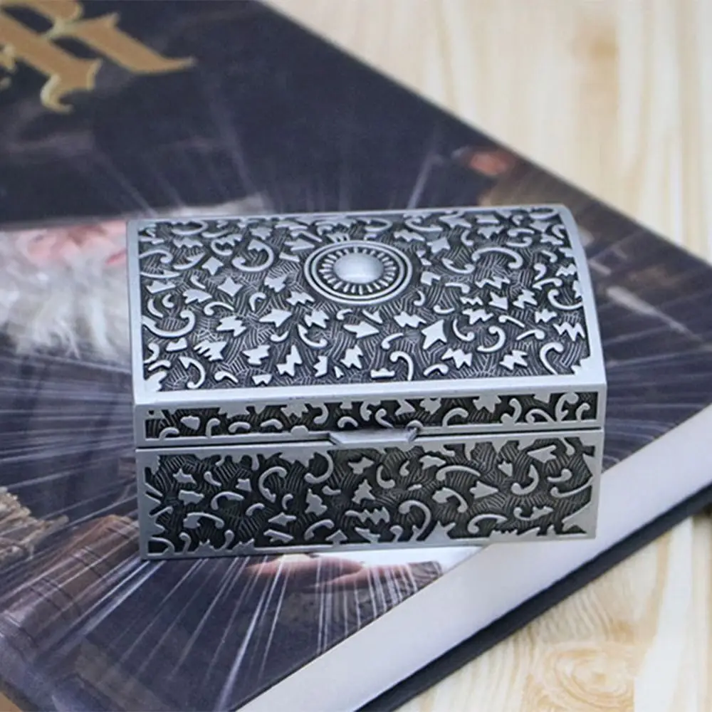 Gift Metal Jewelry Box European Style Rustless Trinket Storage Box Portable Multifunction Treasure Chest Case Girl