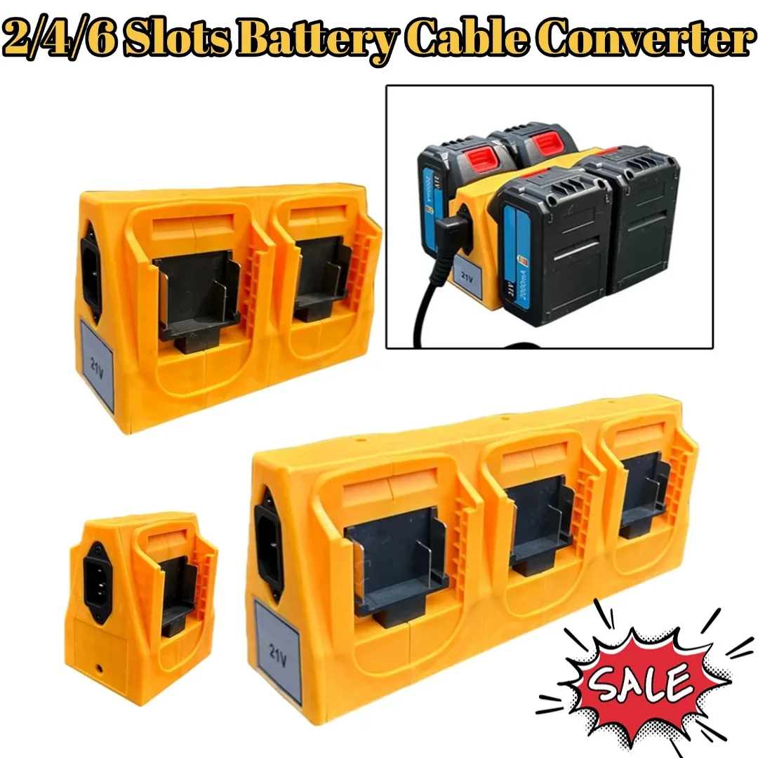 

ABS Battery Converter 2/4/6 Slots Battery Cable Converter For BL1830, BL1840, BL1850, BL1860, BL1815, BL1430, BL1450, BL1440