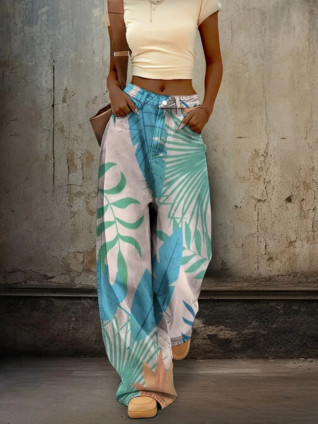 Women's slim fit wide leg flared pants,  Silver glitter and black stripes are super cool