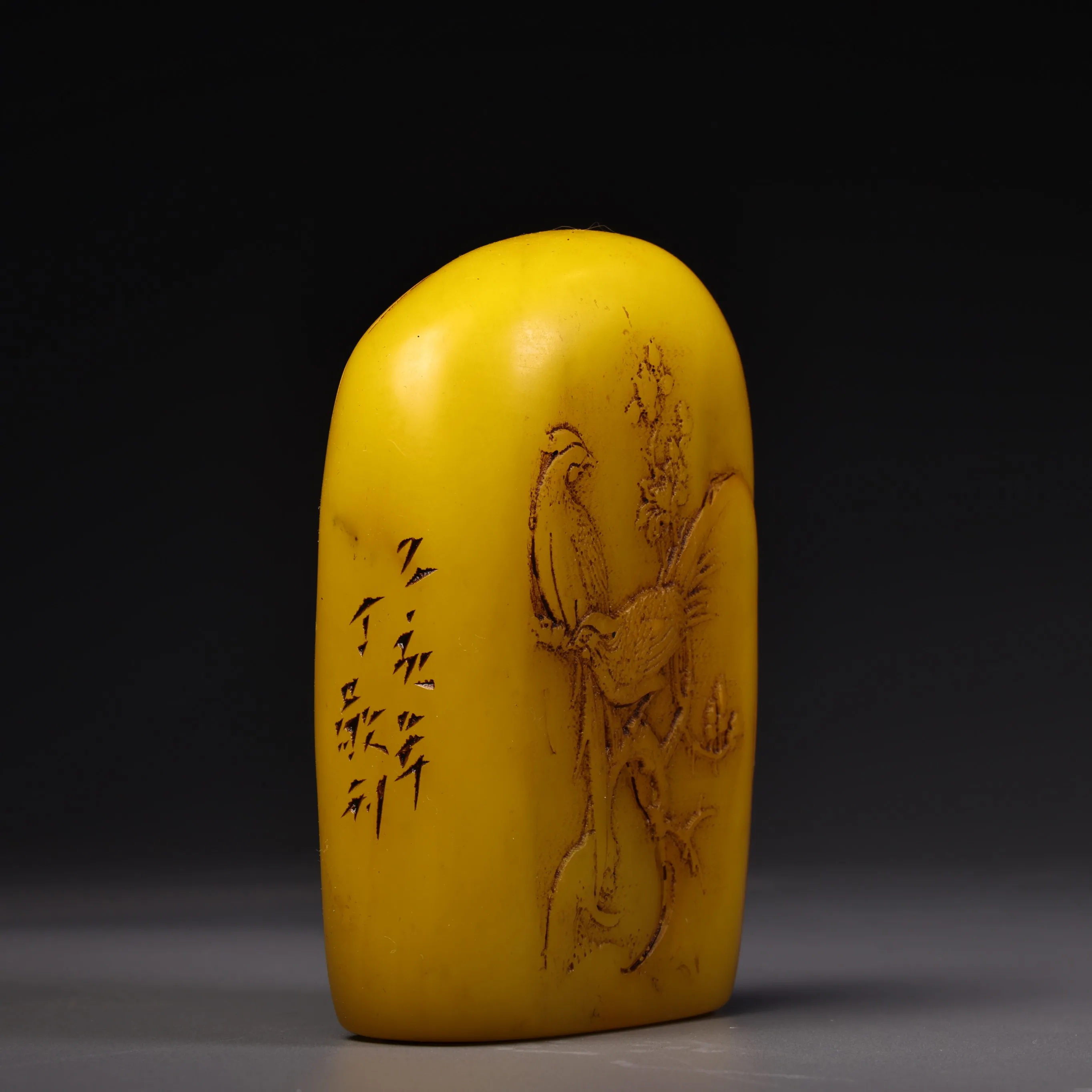 China Boutique Double-sided High Relief Carved Fields Huangshi Yuanshi Shanzi fly with me Seal Small Ornament Decoration