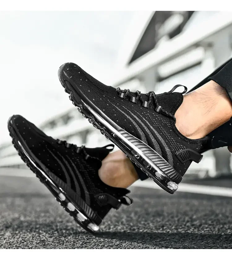 Men's Breathable Motorcycle Boots Casual Running Shoes Trendy Knife Edge Sports Shoes  Brand Spring Autumn New