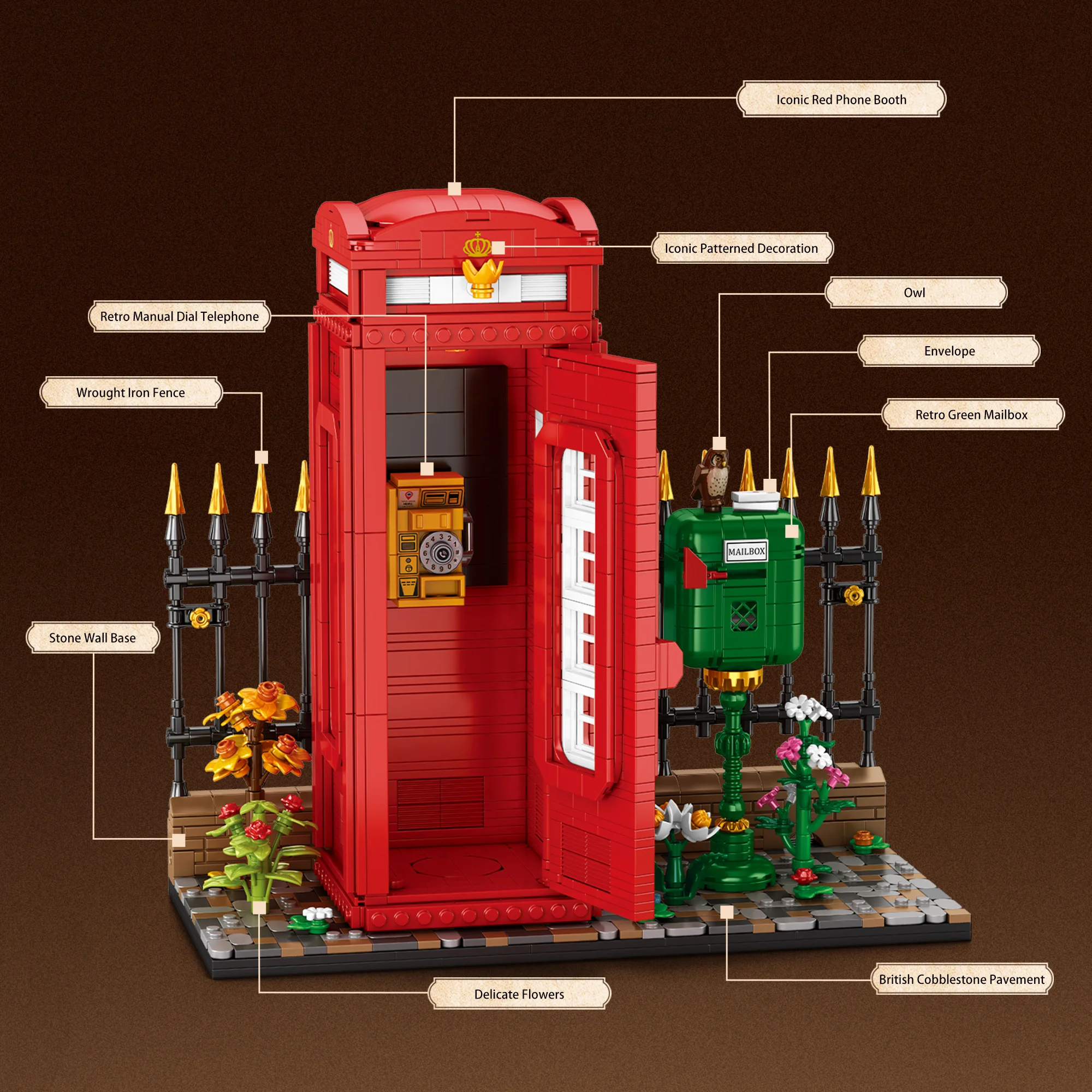 UK Classic Red Telephone Booth - Decor Lighting Uk 评论和价格