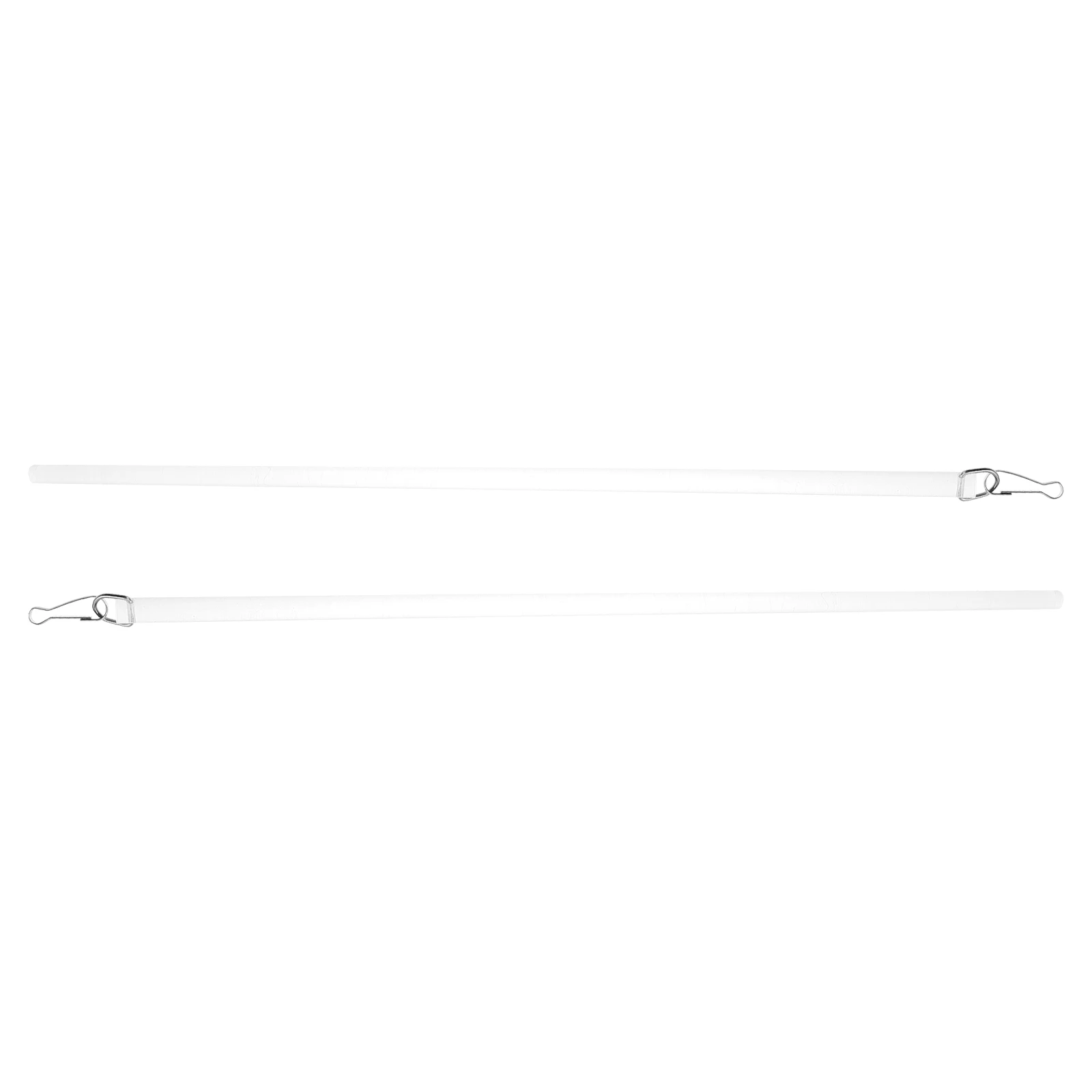 

2Pcs White Acrylic Curtain Pull Rods 43Cm Drapery Pull Rods for Curtains Manual Window Blind Tilt Wands Replacement Easy Adjust