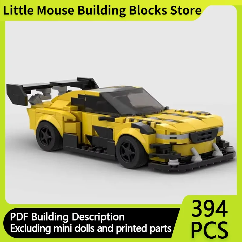 Popular Speed Champion Model MOC Building Bricks 4-Cylinder Supercar Modular Technology Gifts Holiday Assemble Children Toy Suit