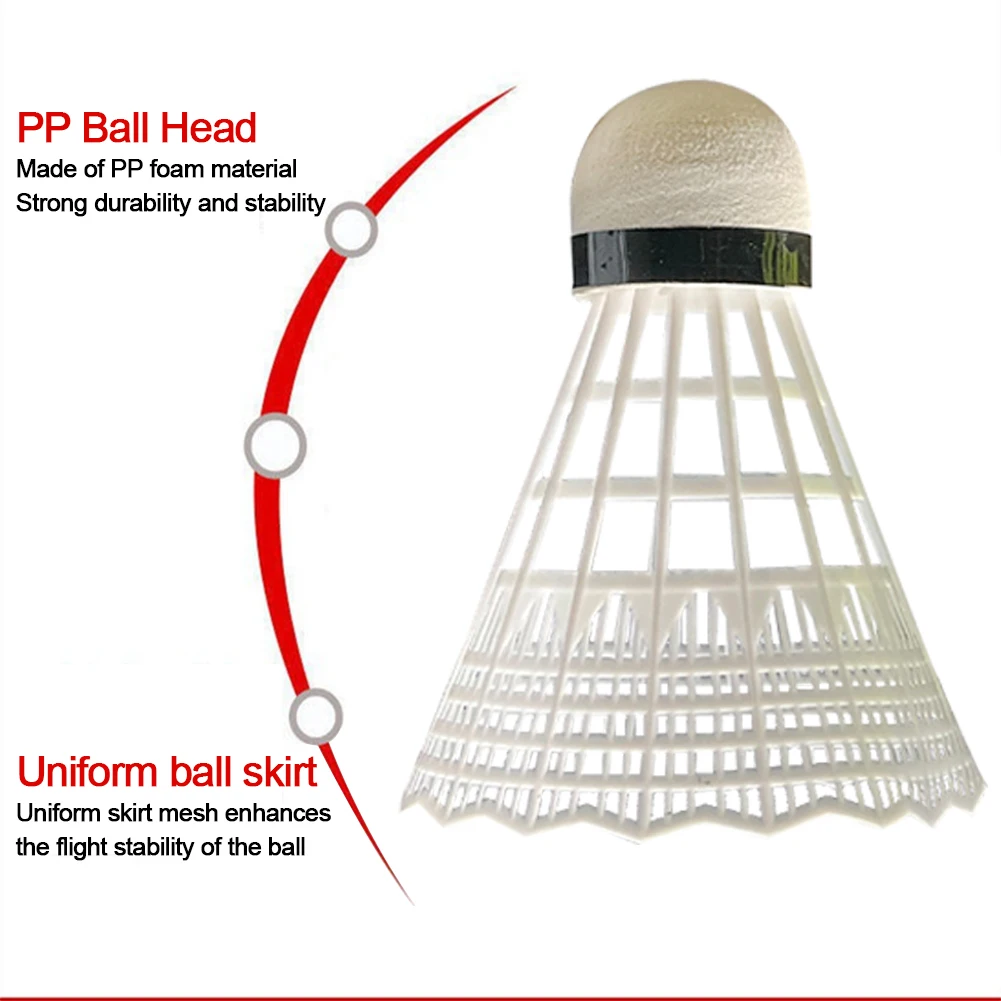 3/6 قطعة الريشة الريشة استقرار كبير عالية السرعة الريشة الطيور PP رئيس الريشة لممارسة المبتدئين