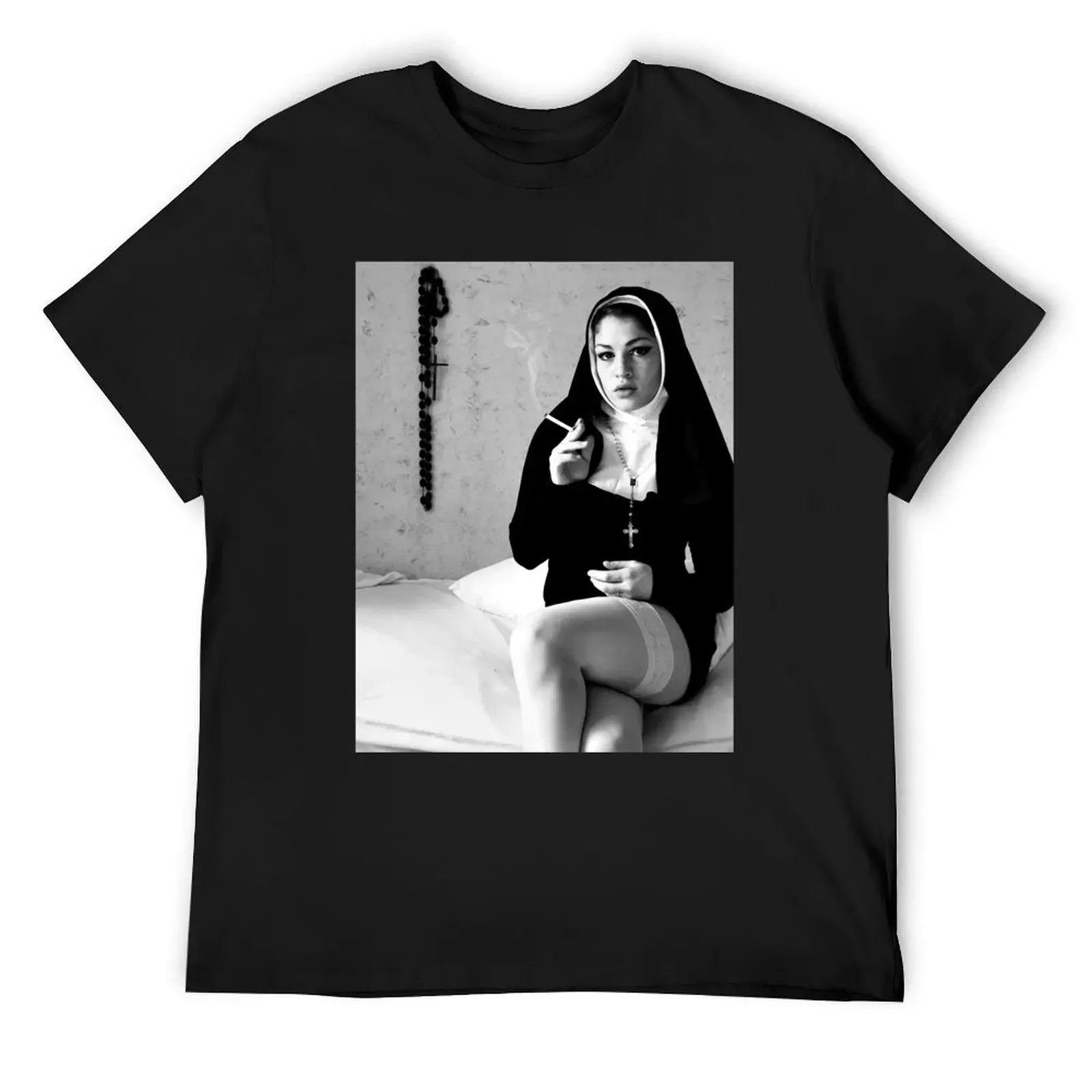 Nuns Beautiful Style Smoking Classic Poster T-Shirt man clothes baggy shirts shirts men