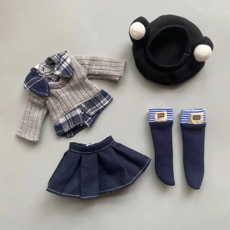 For 1/6 BJD Doll Clothes Accessories Set Leisure Lolita Skirt Pant Clothes Set Fit 30cm Cool Doll Accessories