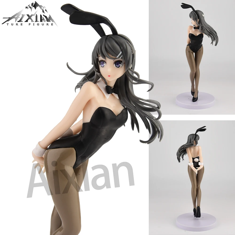 17cm Mai Sakurajima Does Not See The Bunny Girl's Ancestors Figure Winter Clothes Sakurajima Mai PVC Action Figure Model Toys