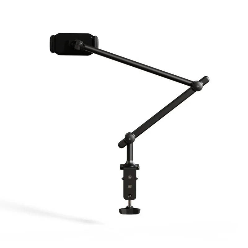 Table clip type mobile phone tablet holder, 360 ° rotation and stability for live shooting, portable tablet holder.