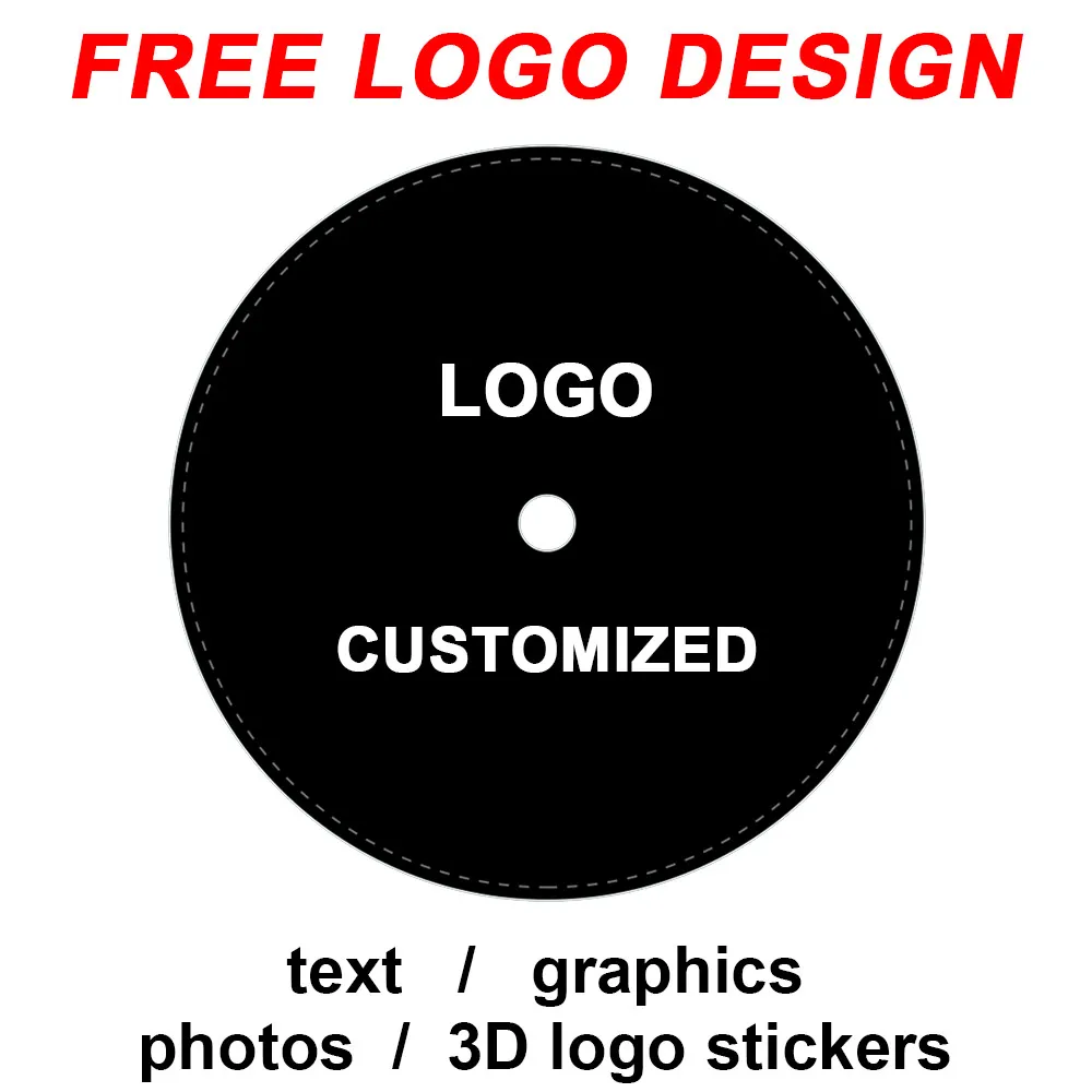 Customized Dial Case Strap Watch Laser Engraved Pad Printing NH-34-35-36 Watch Parts Customized Name LOGO Photo Pattern Sticker