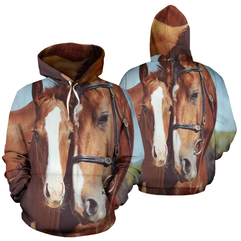 

Horse Lover Hoodies 3d Print Cool Animal Horse Graphic Sweatshirts Kid Boys Unisex Hooded Fashion Sweatshirts Men Hoodie Clothes
