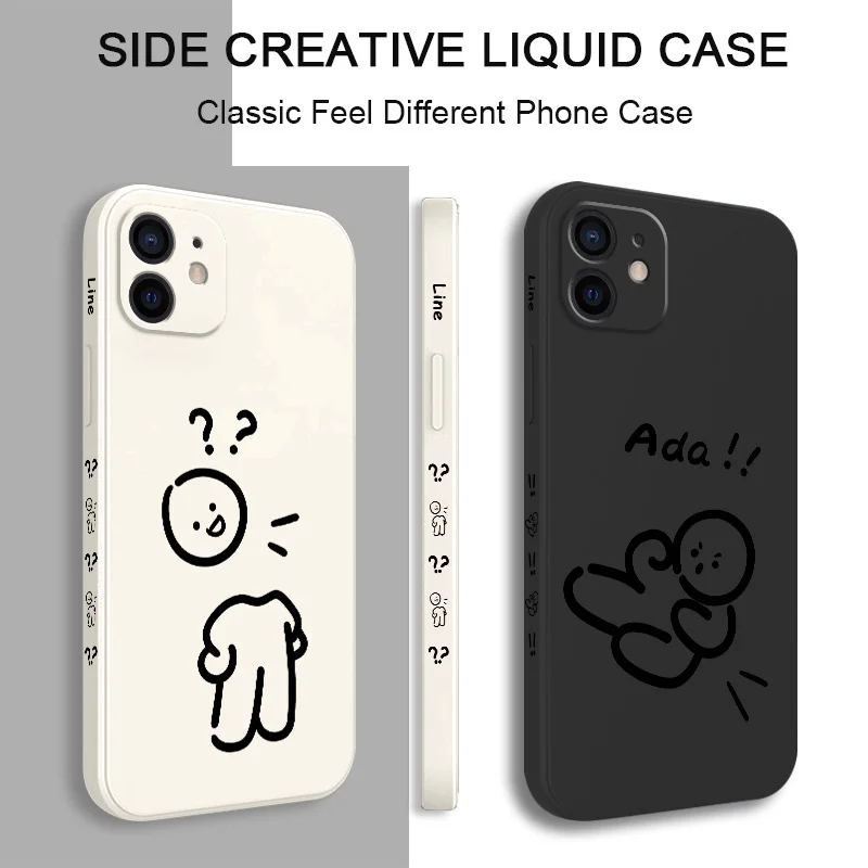 

Battle Line Man Phone Case For iPhone 12 11 X XR XS 8 7 SE2 Plus Pro Max Mini Silicone Cover