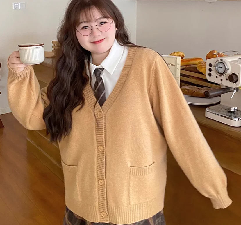 Large Size Women 2025 Spring Sweet Peter Pan Collar Long Sleeve Shirt Fashion Loose Versatile Age Reduction Jk Top Lolita