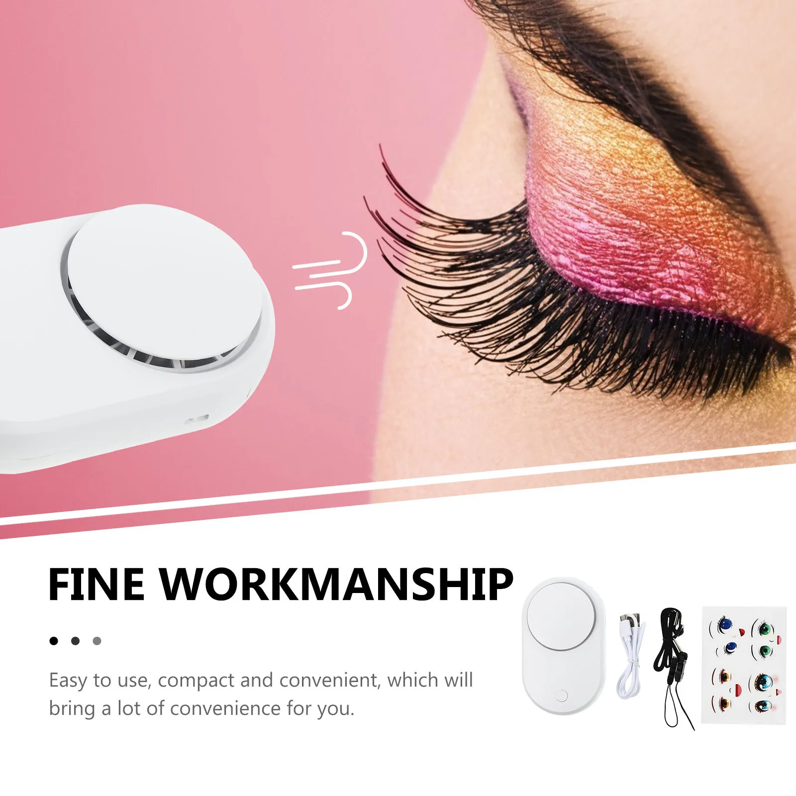 

1Pcs Eyelash Grafting Blow Dryer Compact Blower Dryer Fan for Quick Drying Eyelash Extension Supply on-The-Go Use