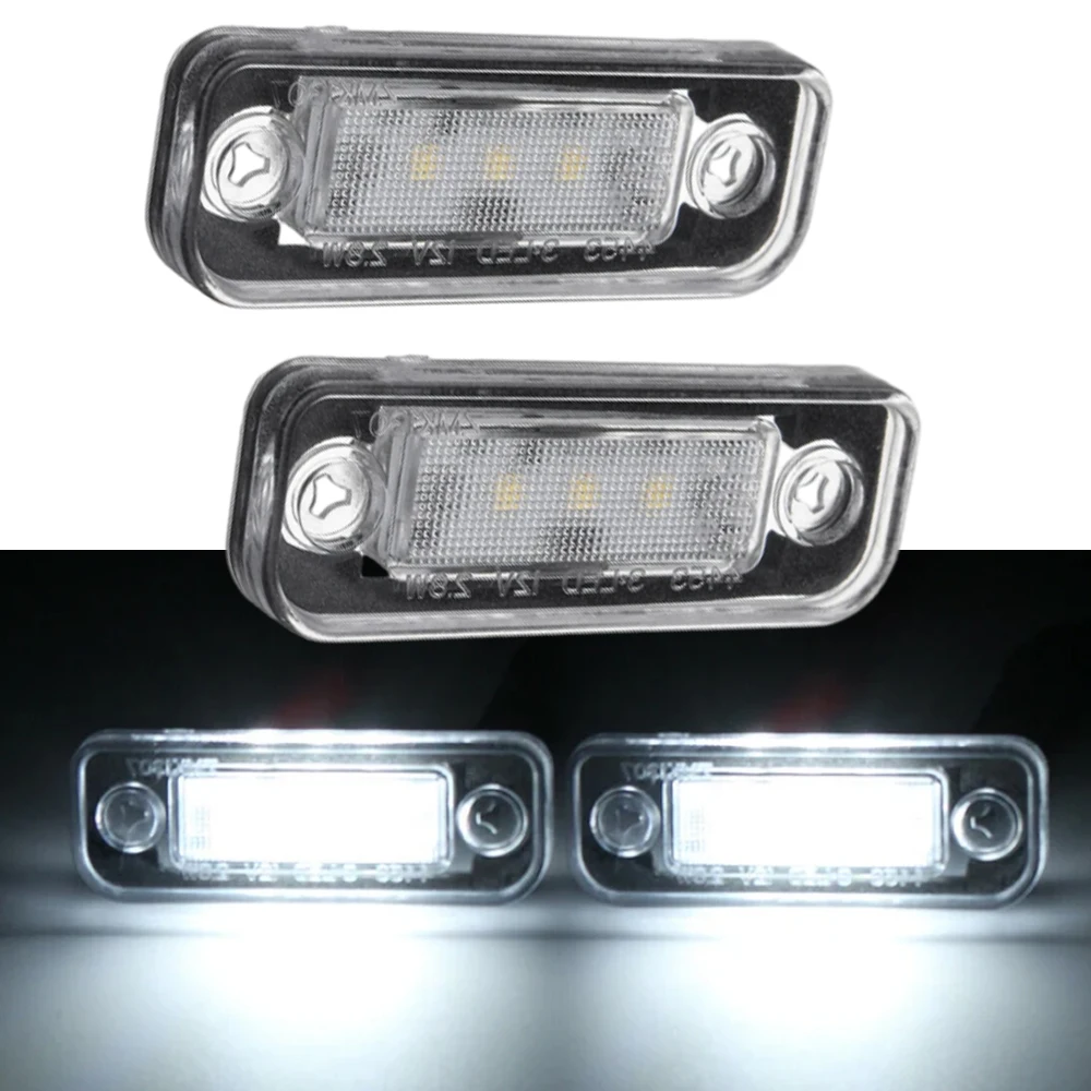 12V 2Pcs Car LED License Number Plate Light Xenon White Light  for Mercedes-Benz C-Class CLS E-Class