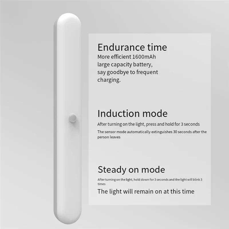 CKFAM-luzes de espelho de vaidade LED sem fio, bastão recarregável na barra de luz de maquiagem para banheiro com temperatura de 3 cores, luz de vaidade