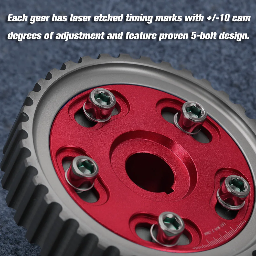 WLR - Adjustable Cam Gear Alloy Timing Gear FOR HONDA SOHC D15/D16 D-SERIES ENGINE CAM PULLEY PULLYS GEARS 1PCS WLR6542