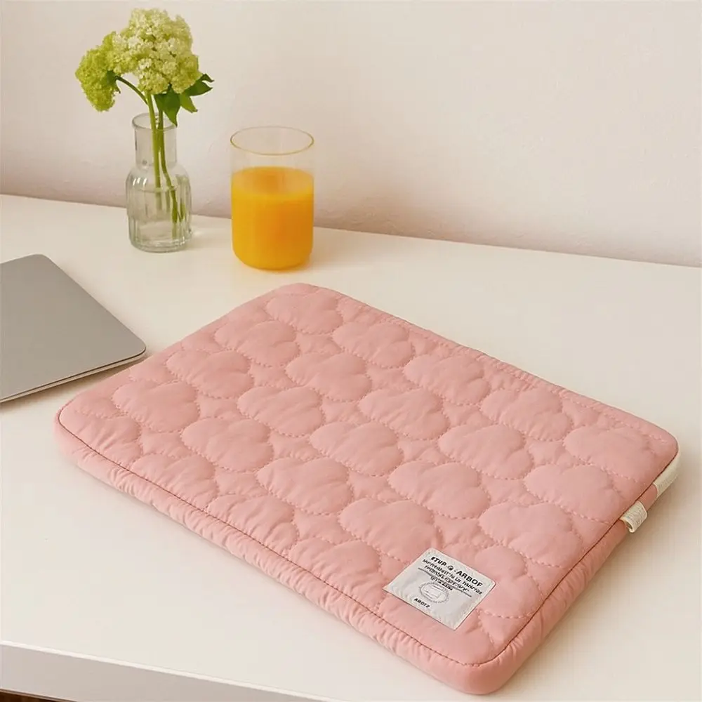 Soft Korean Style Laptop Bag Portable Padded Computer Bag Cloud Lightweight Laptop Sleeve Travel