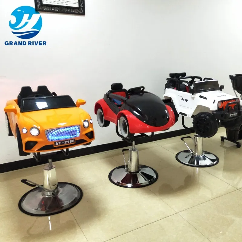 Hot Sell Children's Barber Chair Cartoon Car Barber Shop Baby Hair Chair Salon Furniture Modern / Carton All 2 Cartons 1 PC