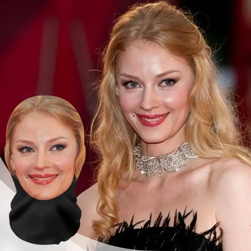 레오나르도 디카프리오 3D 패턴 메쉬 페이스 마스크 헤드 커버 코스프레 소품 재미있는 얼굴 프린트 헤드 스카프 아이스 실크 자외선 차단 헤드 마스크