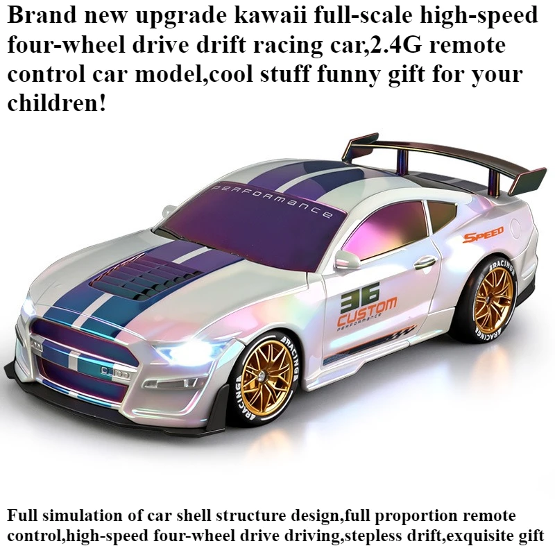 Cool Stuff Toy Car Funny Gift-21cm High-speed 4WD Rc Drift Car,Remote Control Car Model,Kawaii Full-scale Rc Cars,Toys for Kids