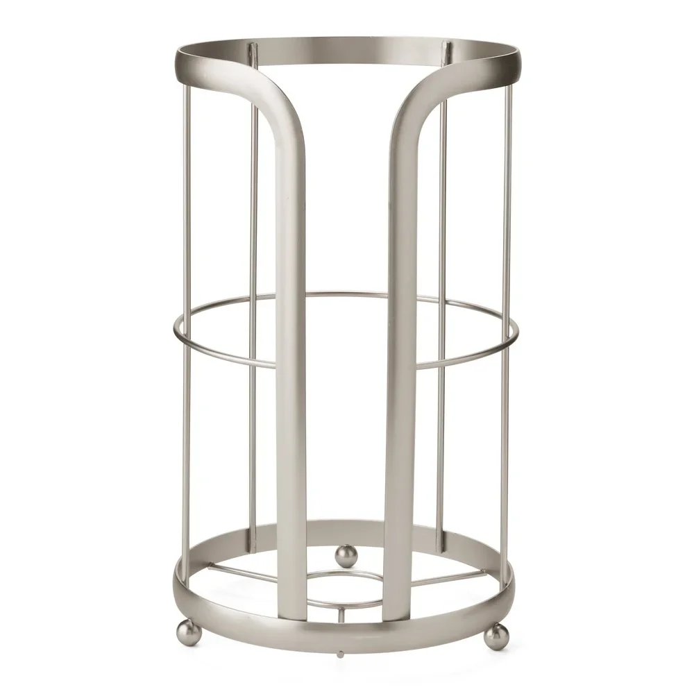 

Freestanding Toilet Paper Holder with Extra Roll Storage 3 Rolls Modern Bathroom Accessory Easy to Use Full Assembly