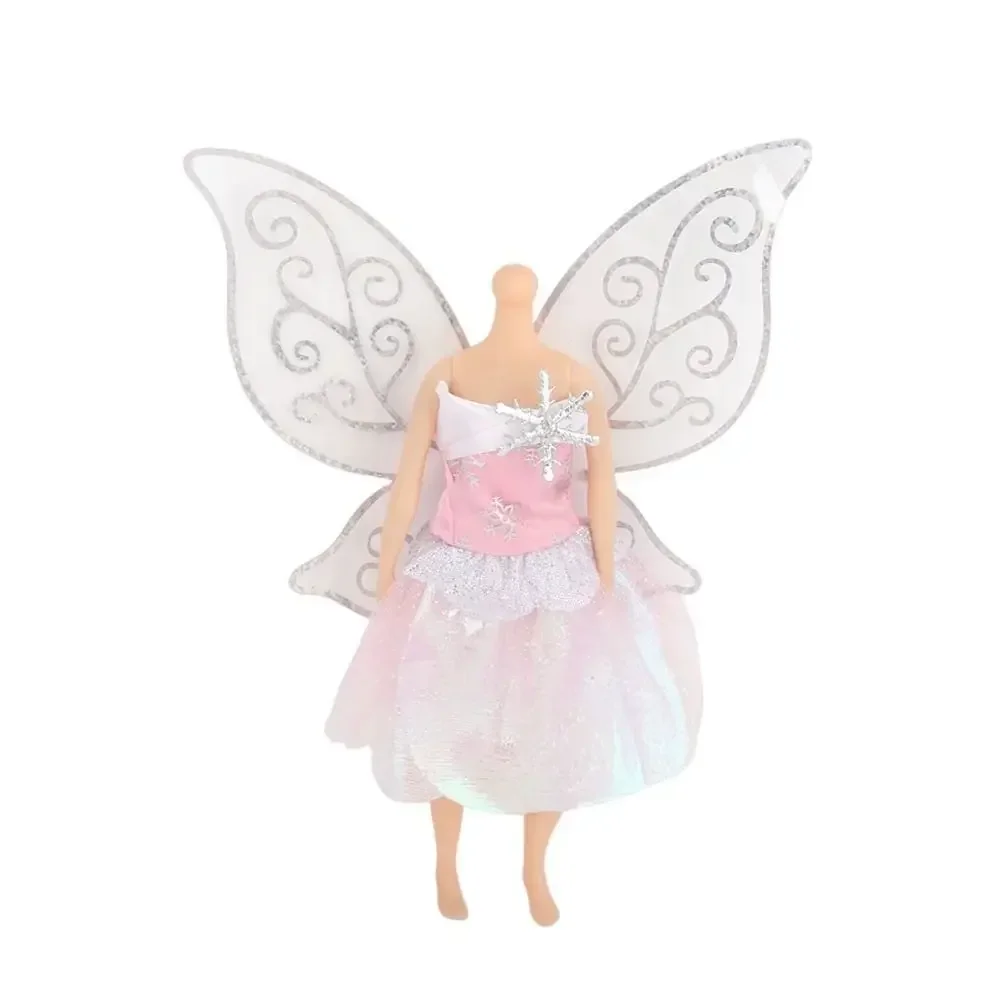 Ropa brillante para muñeca, vestidos de hadas para muñeca BJD y 30cm, falda de gasa, falda de ala de mariposa para accesorios de muñeca, Juguetes, 1/6