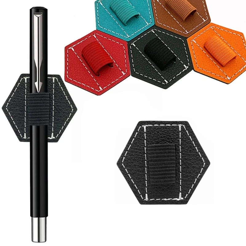 

PU Self-adhesive Pen Holder IPad Capacitive Pen Holder Elastic Band Computer Self-adhesive Pen Holder Stationery Organizer