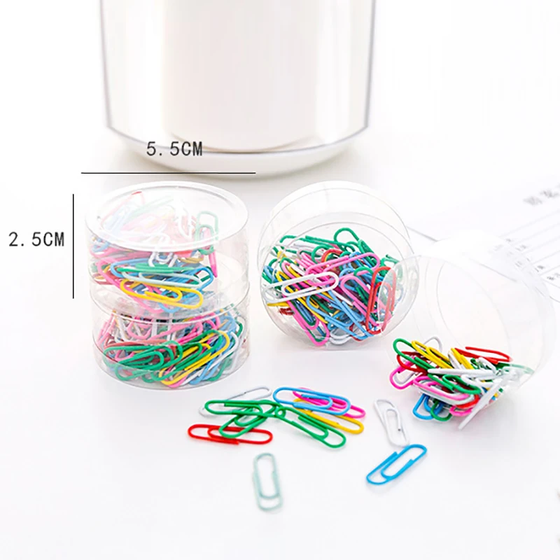 Creative Multi-functional Paper Clip Color Binding Needle Student Candy Color Paper Clip Korean Version Of 50 Pieces