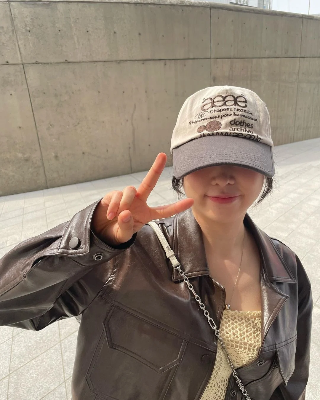 South Korea  Sle AEAE Ins Sle Letter Embroider Color Blocking Casual Trend Baseball Cap Peaked Cap