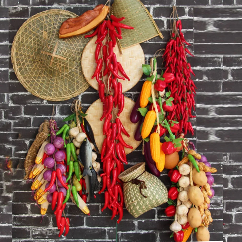 

fake fruits orange banana lemon mango Aubergine Corn Carrot bitter gourd pumpkin Peas chili pepper simulation vegetables model