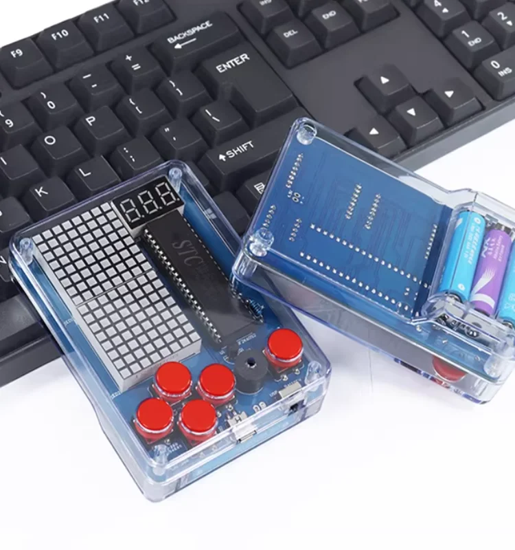 Pixel Game Mechanism Kit 51 MCU Tetris Components DIY Soldering Training Electronic Project