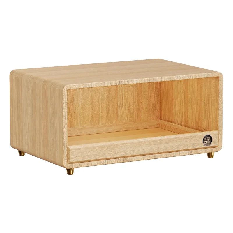 

Solid wood cup holder, coffee machine heightening rack, side cabinet, water cup coffee cup storage rack