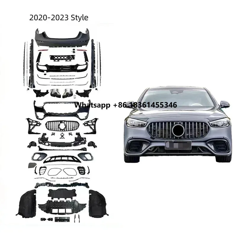 

Product! Upgrade S63 Style body kit Facelift Full Set Car Accessories Modification car bumper rear diffuser