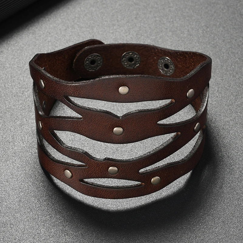 Men Accessories Pk - Punk Hip Hop-stijl Creatieve holle brede