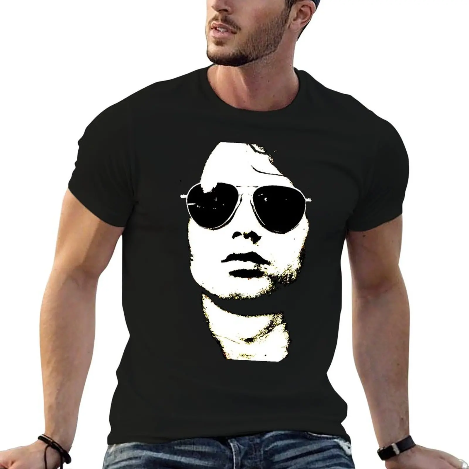

Jim Morrison Glasses T-Shirt t shirt for man t shirt man casual T-Shirt