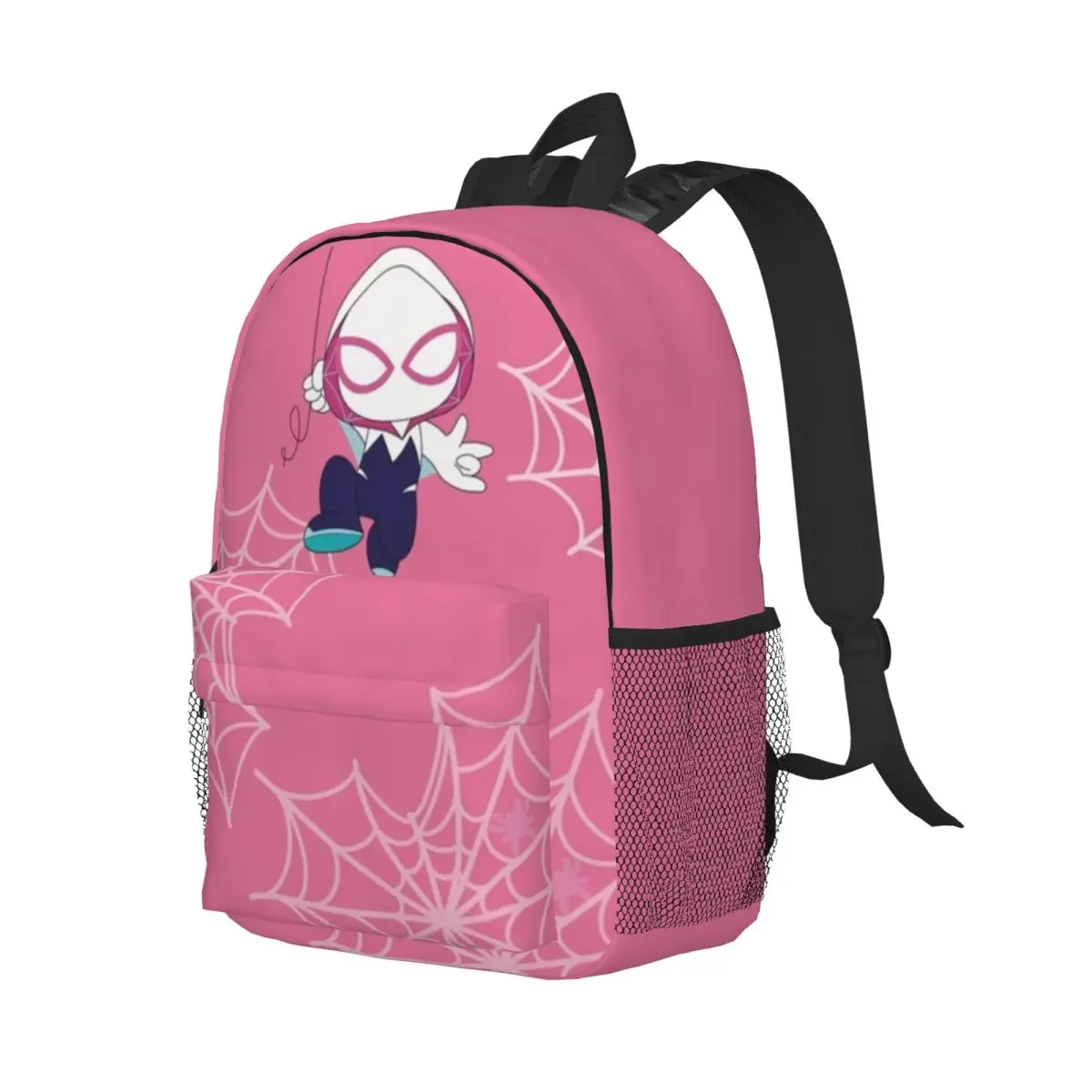 Spider Ghost Printed Lightweight Casual Schoolbag For School, Outdoor, Shopping, Office 15inch