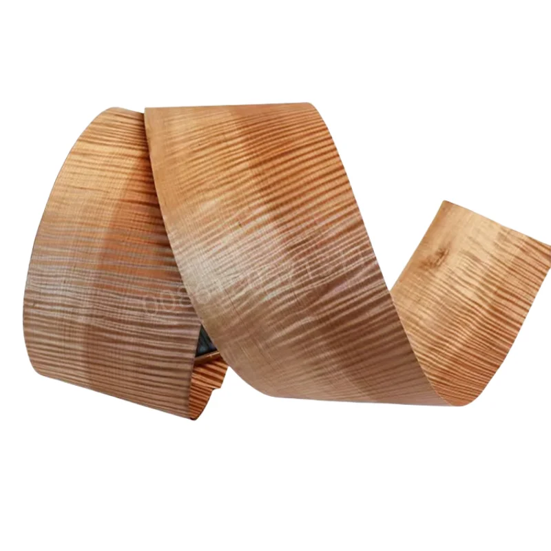 Custom Natural Smoked / Fumed Maple Wood Veneer,1 Piece, about 0.5mm thick, for Furniture & DIY Woodworking,Brown