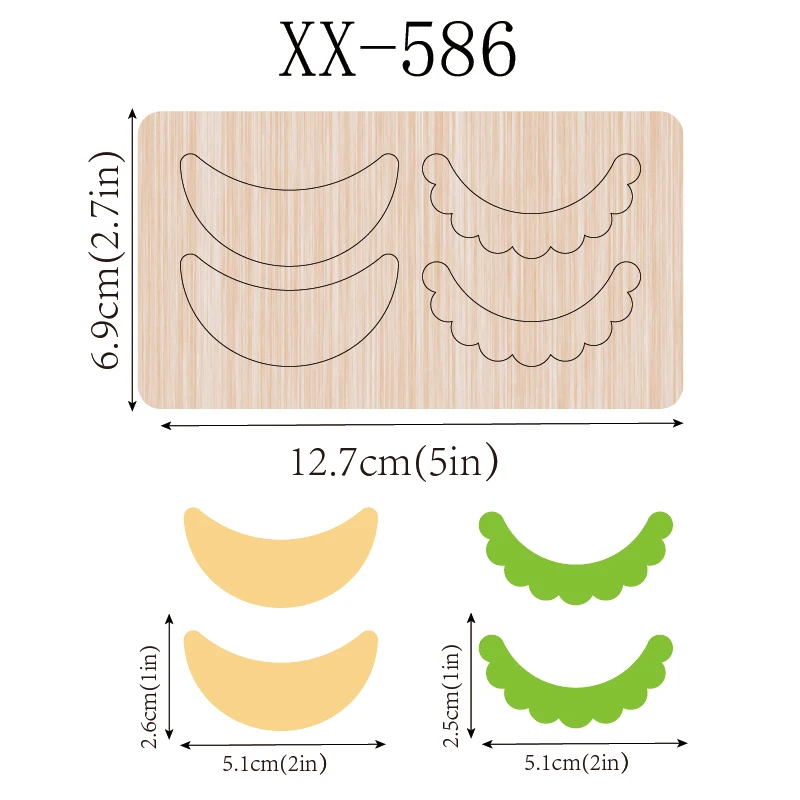 

SIZZIXDIES A1piece 5-inch 2-layer bow tie card wooden cutting dies suitable for most machines