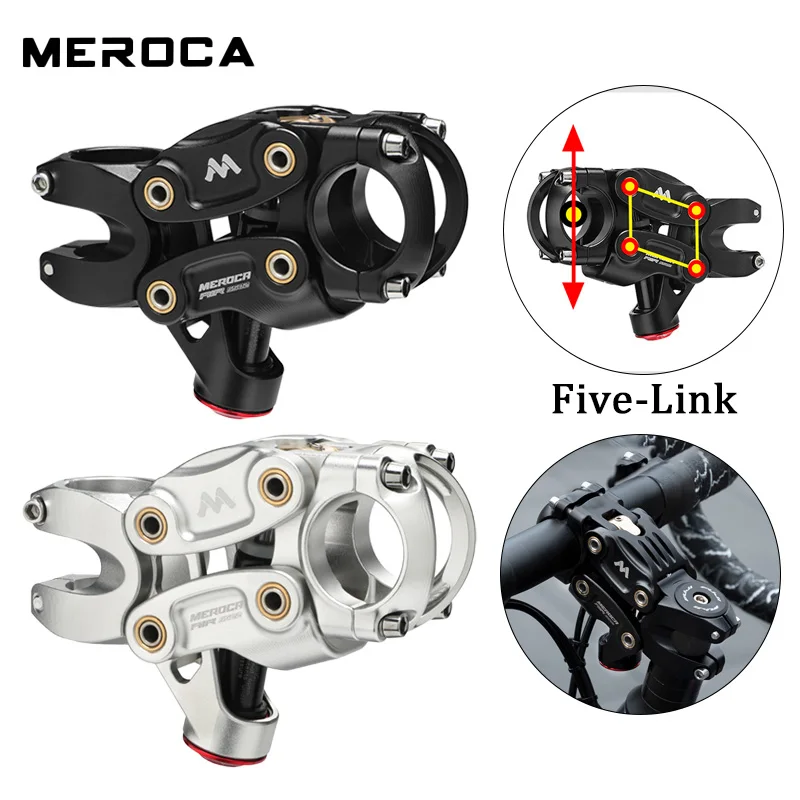 

MEROCA велосипедная подвеска выноса горный дорожный велосипед воздушный амортизатор 90 мм вынос руля велосипеда mtb для XC Mtb Road