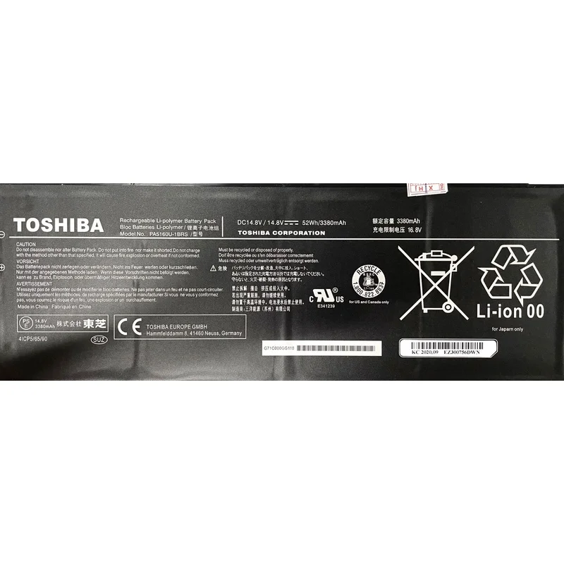 Authentic PA5160U-1BRS Battery Suitable for Toshiba KIRAbook 13 KIRA-10D KIRA-102 KIRA-101