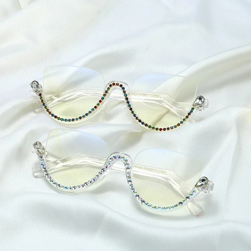 BEMORE Acetate Prescription Glasses Women Cat Eye Photochromic Anti Blue Light Optical Myopia Eyeglasses