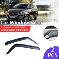 Car Window Visor for Hyundai H-1 iMax Grand Starex Cargo i800 H300 2007~2023 Rain Eyebrow Vent Awning Deflector Guard Accessorie