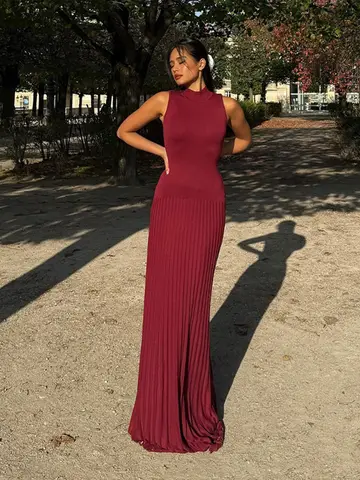 10 best sales vinröda klänningar - №8