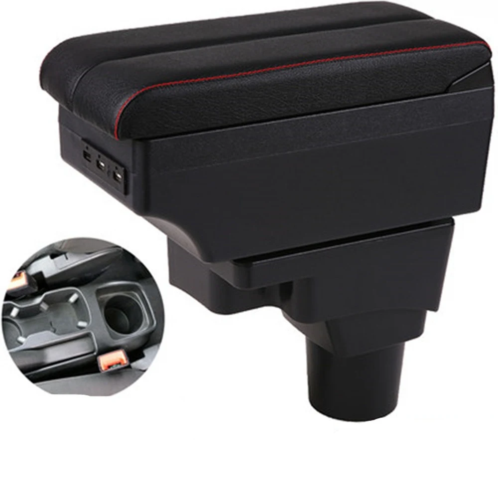 Chevrolet Aveo Sonic Lova T250 T300 Armrest Box Elbow Rest Center Console Storage with Phone Charging USB Interface Cup Holder