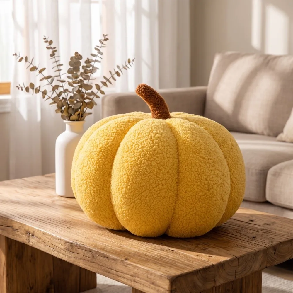 Plush 3D Plush Pumpkin 7.87 Inch colorful Pumpkin Pillow Pumpkin Shape Stuffed Pumpkin Thanksgiving Decorations