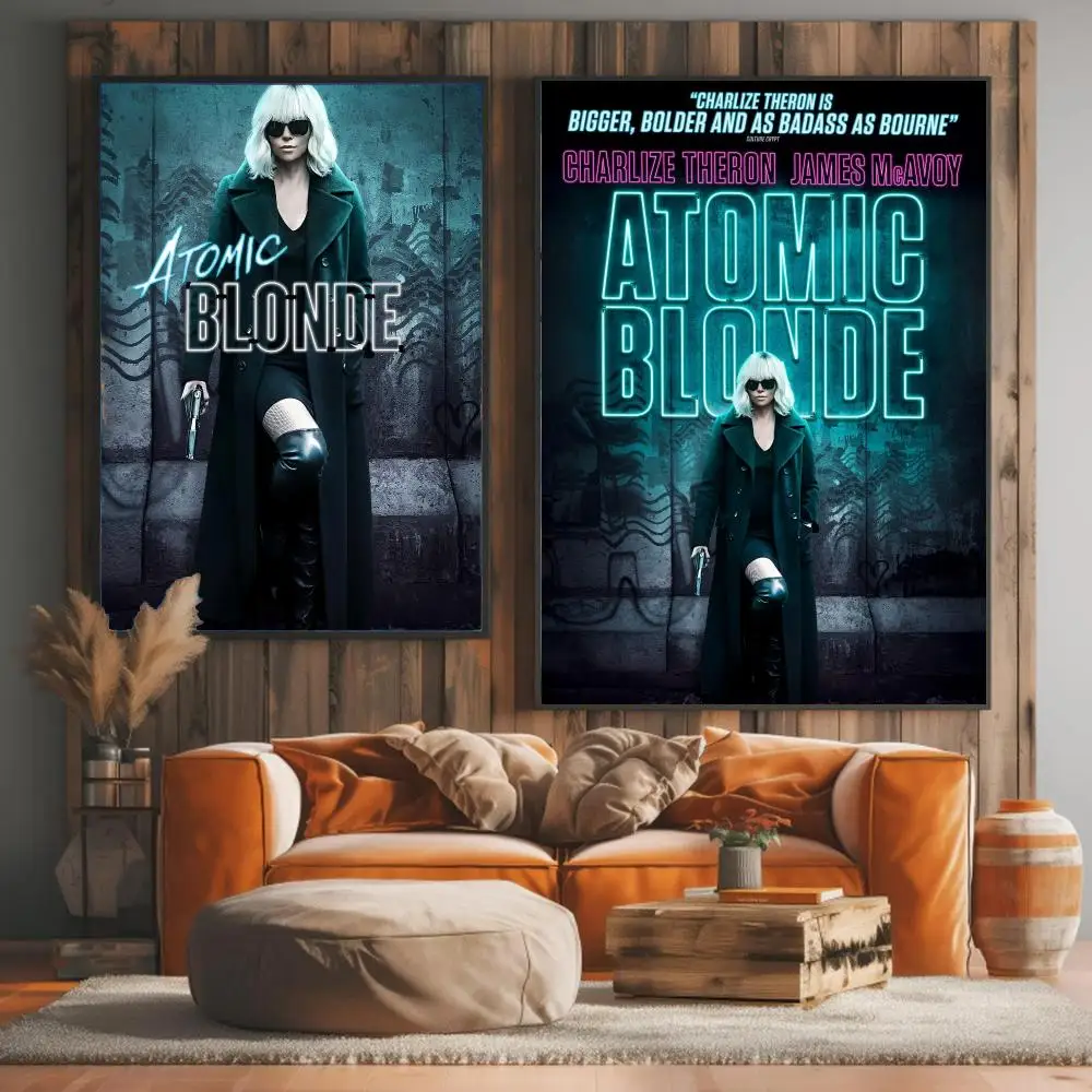 classic movie A-Atomic Blonde 2017-E Painting Calligraphy Artwork for Living Room Bedroom Office Home Decor