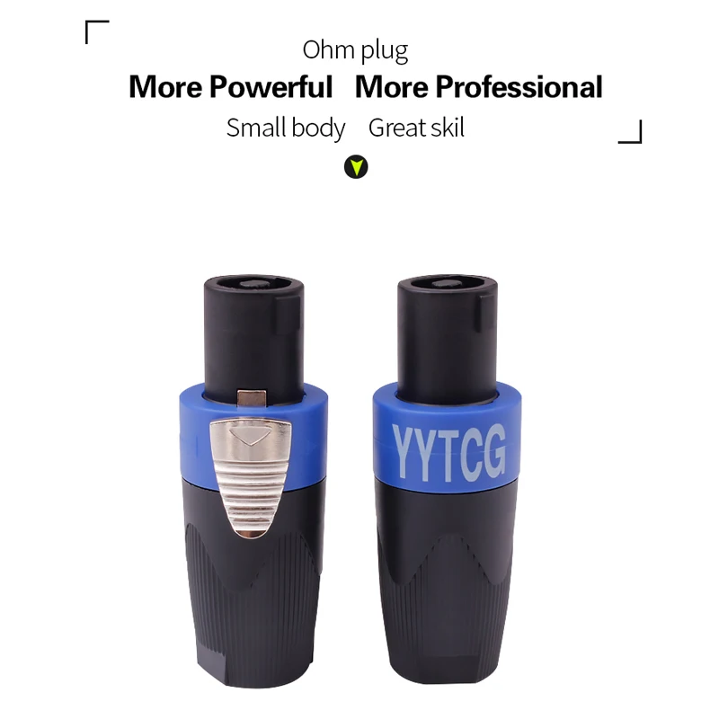 YYTCG 10Pcs/Lot 4-Pole 4Pin NL4FC Connector Ohm Plug Speaker Audio Cable Plug Adapter 4 Pin Speakon Female Jack Accessories